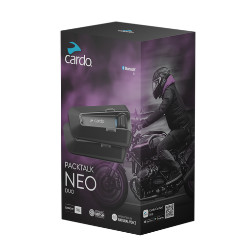 CARDO PACKTALK NEO DUO BLUETOOTH COMMUNICATION SYSTEM