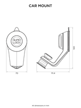 QUAD LOCK CAR SUCTION MOUNT