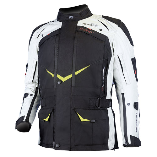 MOTODRY ADVENT-TOUR TREKKER BLACK/GREY/FLURO JACKET