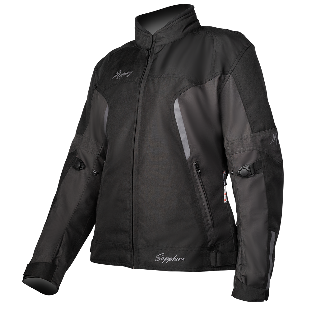MOTODRY SAPPHIRE BLACK/ANTHRACITE TEXTILE WOMENS JACKET