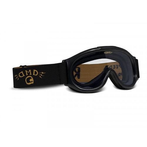 DMD HELMET GHOST GOGGLE BLACK FRAME CLEAR LENS