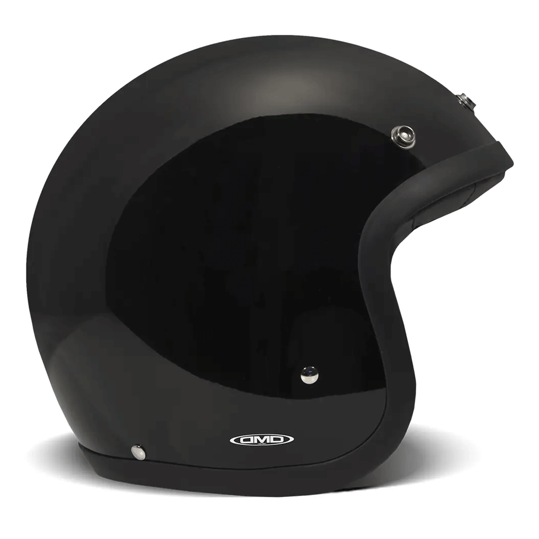 DMD JET RETRO SOLID BLACK 22.06 HELMET