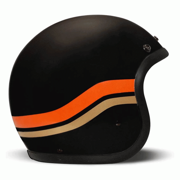 DMD JET RETRO MATT BLACK SUNSET 22.06 HELMET