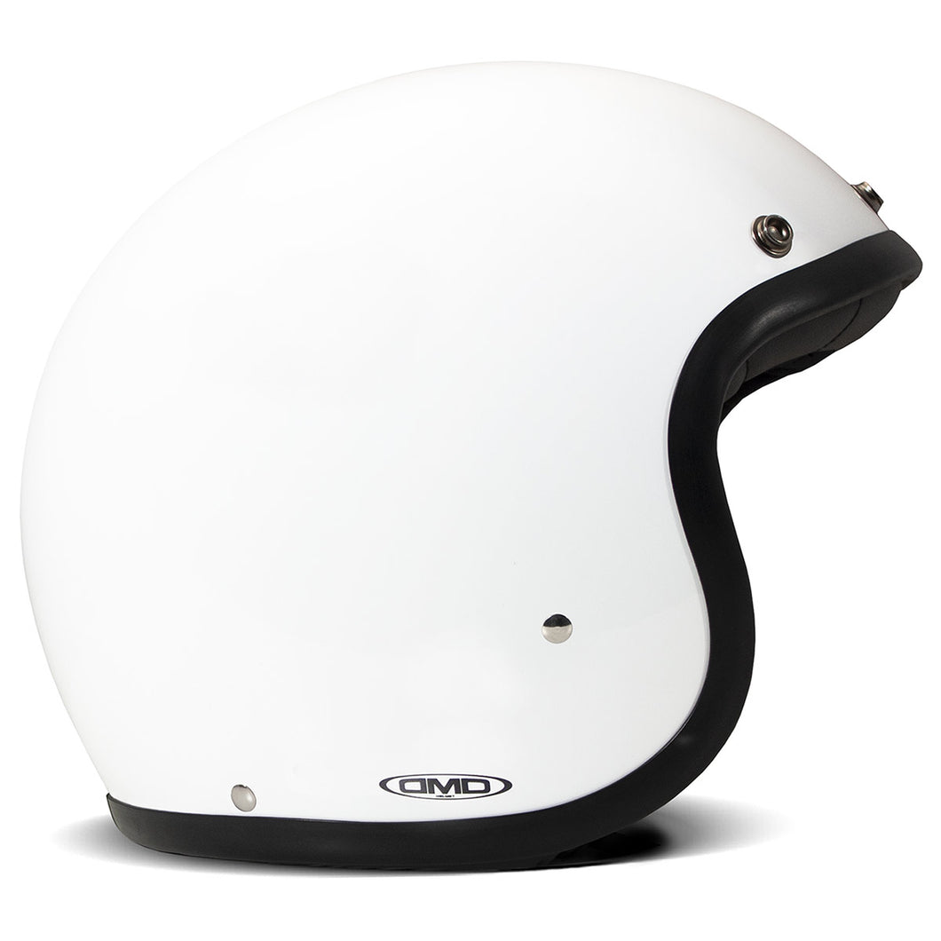 DMD JET RETRO SOLID WHITE 22.06 HELMET