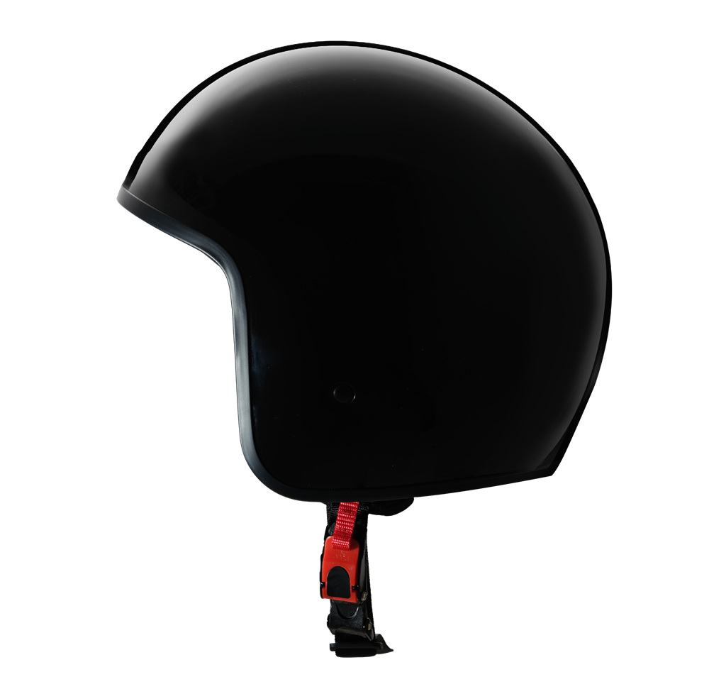 ELDORADO EXR LOW PROFILE OPEN FACE GLOSS BLACK HELMET
