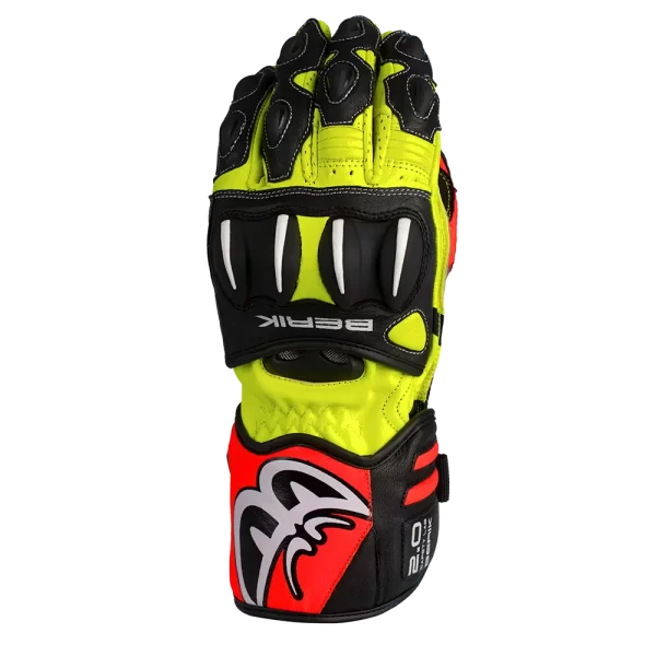 BERIK TRAX GLOVE BLACK/HI-VIZ/RED