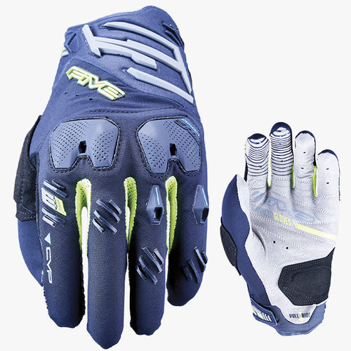 FIVE E1 ENDURO GLOVES - NAVY/FLURO