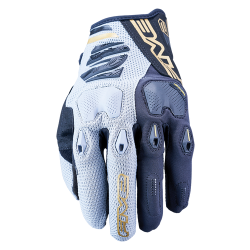 FIVE E2 ENDURO GLOVES - BLACK/GREY/GOLD