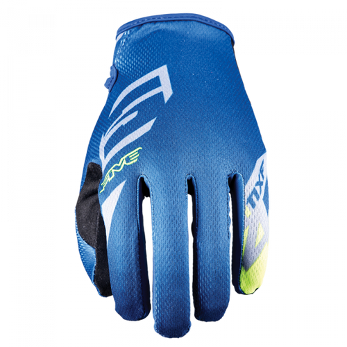 FIVE MXF 4 SCRUB OFFROAD GLOVES - BLUE/FLURO