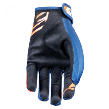 FIVE MXF 4 SCRUB OFFROAD GLOVES - BLUE/ORANGE