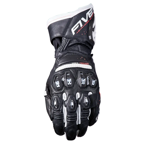 FIVE RFX-3 EVO RACING GLOVES - BLACK/WHITE