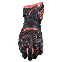 FIVE RFX-3 EVO RACING GLOVES - BLACK/RED