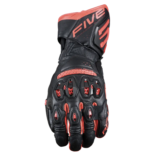 FIVE RFX-3 EVO RACING GLOVES - BLACK/RED