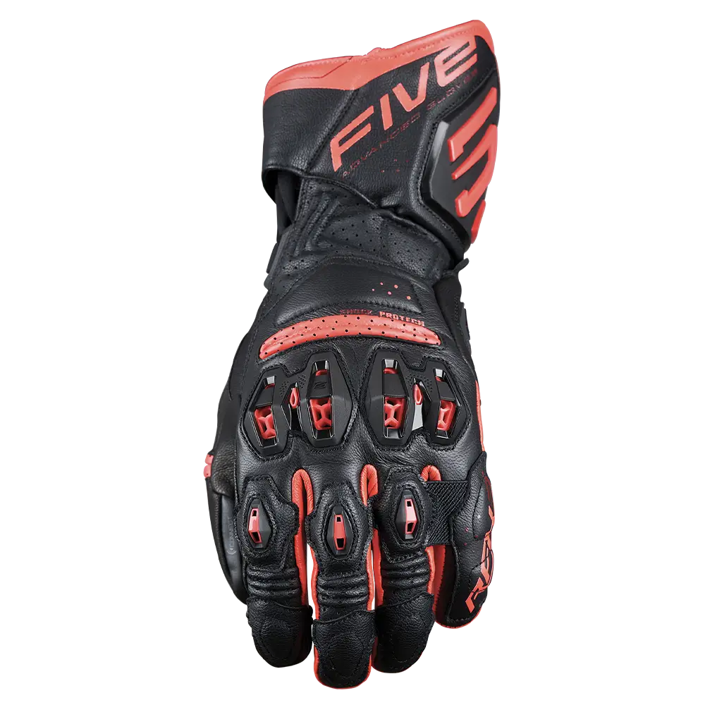 FIVE RFX-3 EVO RACING GLOVES - BLACK/RED