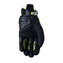 FIVE RS-C MOTORCYCLE GLOVES - WHITE/FLURO