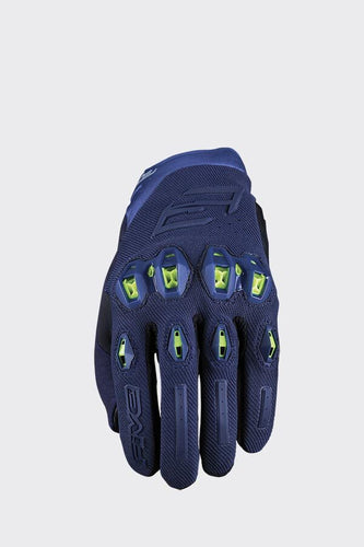 FIVE STUNT EVO 2 GLOVES - NIGHT BLUE/YELLOW