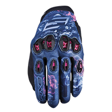 FIVE STUNT EVO 2 WOMAN WATERPROOF GLOVES - FLOWERS PINK