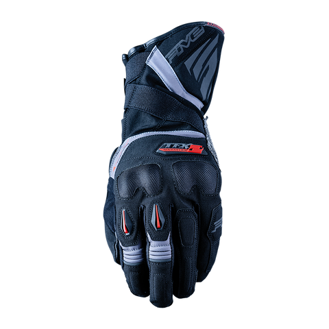 FIVE TFX-2 WATERPROOF MOTORCYCLE GLOVES - BLACK/GREY