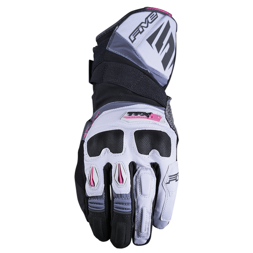 FIVE TFX-2 WATERPROOF GLOVES - GREY/GREY/PINK