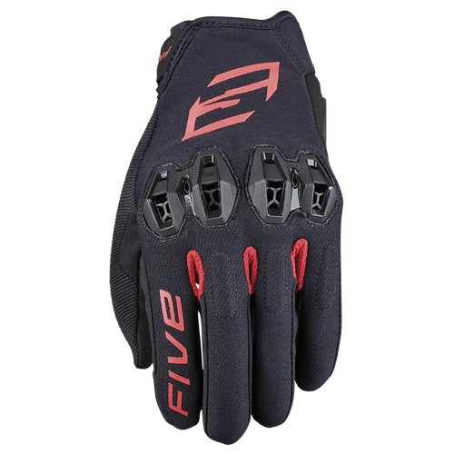 FIVE TRICKS STREET URBAN GLOVES - BLACK/RED