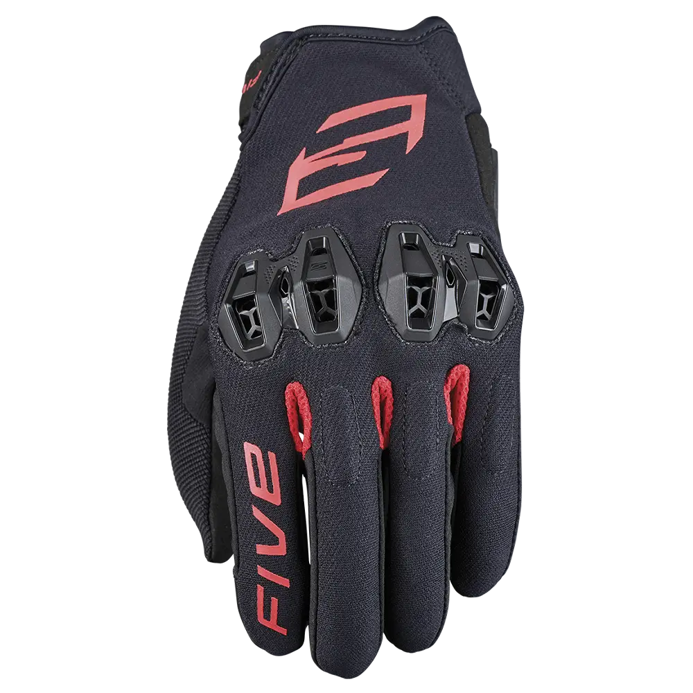 FIVE TRICKS STREET URBAN GLOVES - BLACK/RED