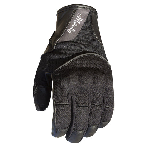 MOTODRY WOMENS STAR GLOVES BLACK