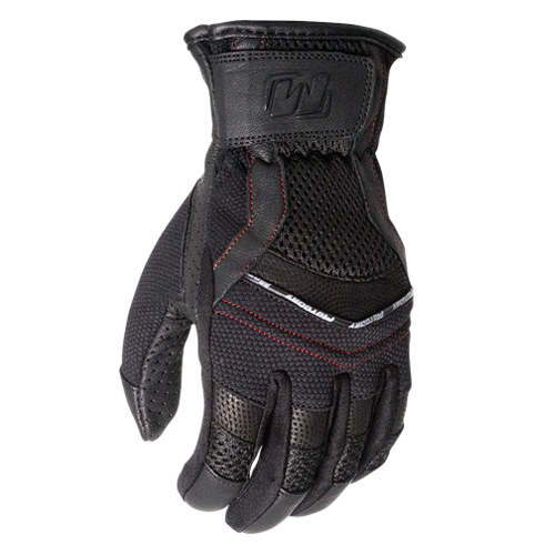 MOTODRY WOMENS SUMMER LADIES VENTED GLOVE BLACK