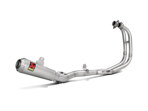 AKRAPOVIC RACING LINE STAINLESS STEEL EXHAUST SYSTEM W/TITANIUM END CAP FOR YAMAHA YZF-R25 14-21/YZF-R3 15-21/MT-03 16-19