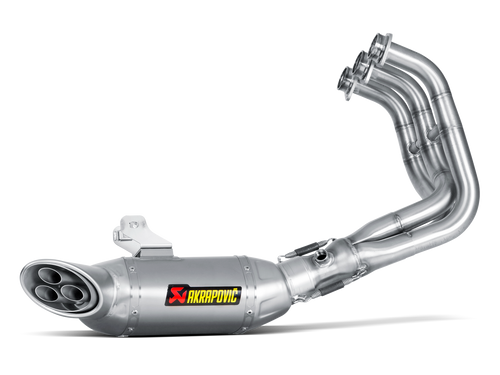 AKRAPOVIC RACING LINE TITANIUM EXHAUST SYSTEM W/TITANIUM END CAP FOR YAMAHA MT-09/FZ-09 14-16/TRACER 900/900 GT/FJ-09 15-16