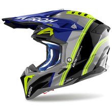 AIROH AVIATOR 3 HIMA GLOSS BLUE HELMET