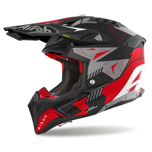 AIROH AVIATOR 3 SPIN MATTE RED HELMET