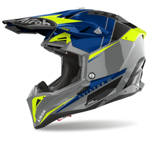 AIROH AVIATOR 3 PUSH GLOSS BLUE HELMET