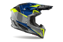 AIROH AVIATOR 3 PUSH GLOSS BLUE HELMET