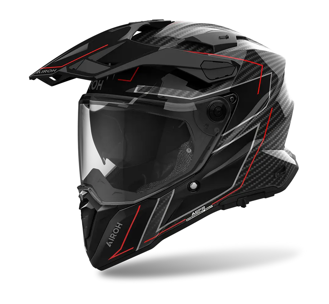 AIROH COMMANDER 2 CARBON STYLISH GLOSS HELMET