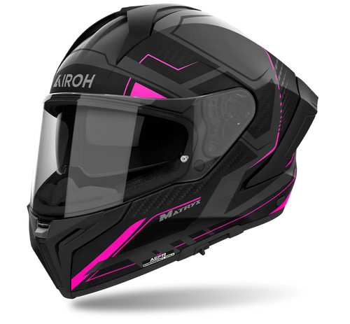 AIROH MATRYX ROCKET MATT PINK HELMET