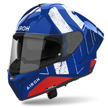 AIROH MATRYX SCOPE GLOSS BLUE/RED HELMET