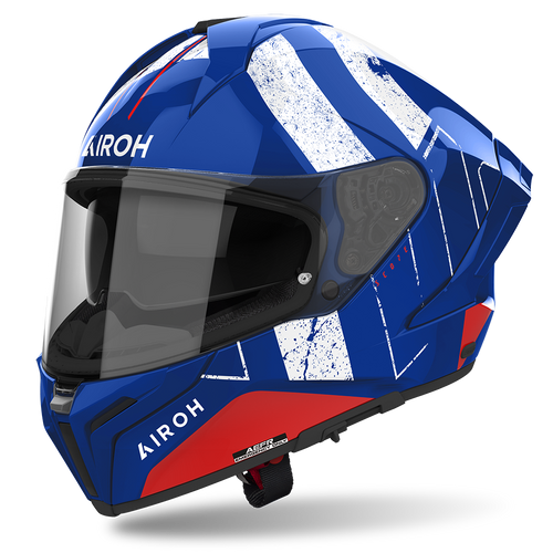 AIROH MATRYX SCOPE GLOSS BLUE/RED HELMET