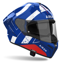 AIROH MATRYX SCOPE GLOSS BLUE/RED HELMET