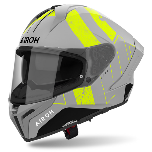 AIROH MATRYX SCOPE MATTE YELLOW HELMET