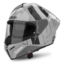 AIROH MATRYX SCOPE GLOSS LIGHT GREY HELMET