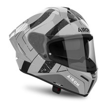 AIROH MATRYX SCOPE GLOSS LIGHT GREY HELMET