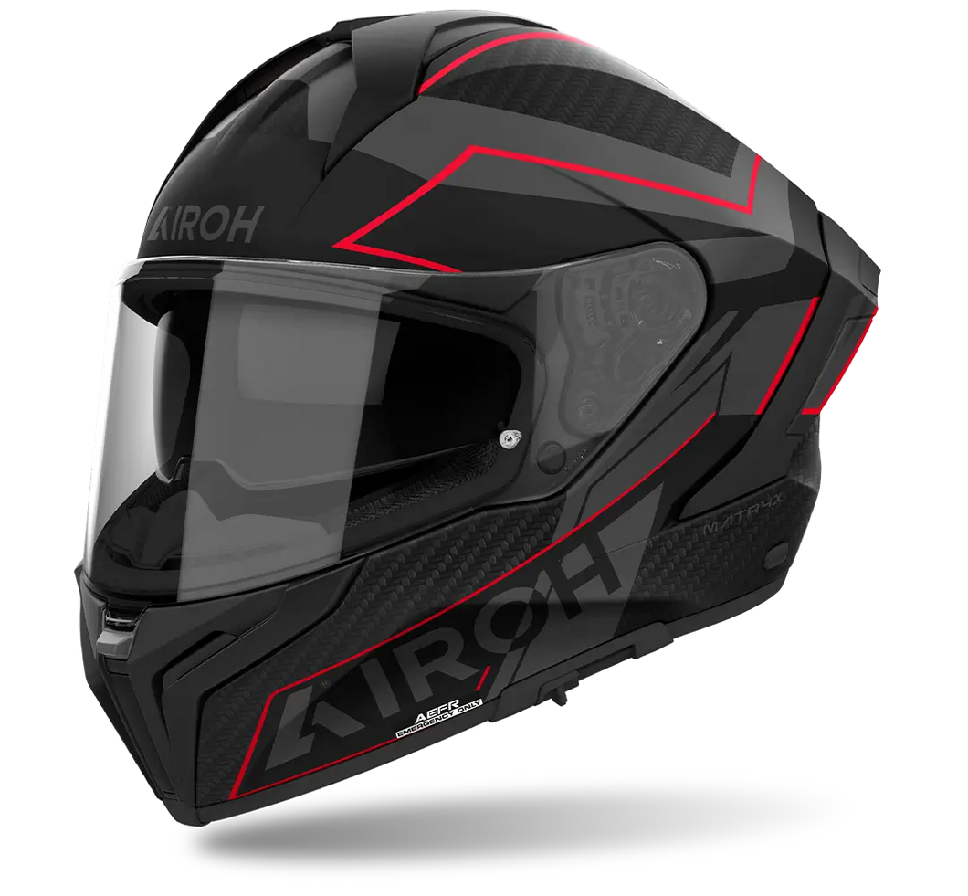 AIROH MATRYX SENTINEL MATT RED HELMET