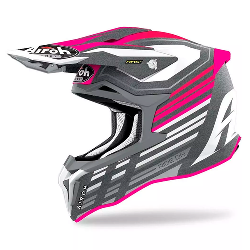 AIROH STRYCKER SHADED MATTE PINK HELMET