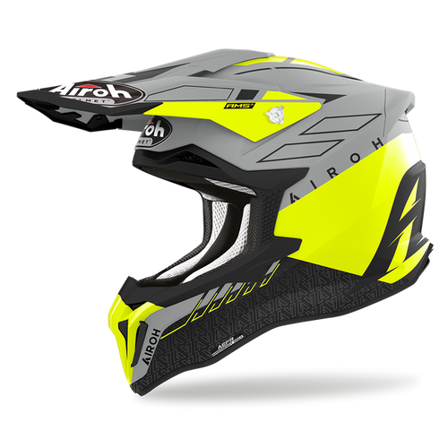 AIROH STRYCKER SKIN MATTE YELLOW HELMET