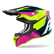 AIROH STRYKER BLAZER GLOSS BLUE/PINK HELMET