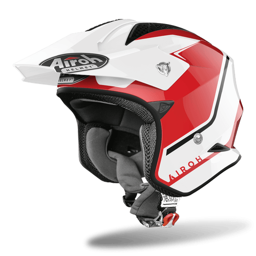 AIROH TRR S TRIAL KEEN GLOSS RED MOTORCYCLE HELMET