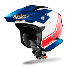 AIROH TRR-S TRIAL KEEN GLOSS BLUE/RED MOTORCYCLE HELMET