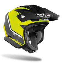 AIROH TRR S TRIAL KEEN MATTE YELLOW MOTORCYCLE HELMET