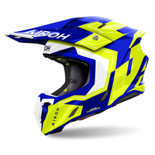 AIROH TWIST 3 DIZZY GLOSS BLUE/YELLOW HELMET