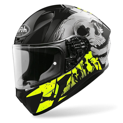 AIROH VALOR AKUNA GLOSS YELLOW MOTORCYCLE HELMET